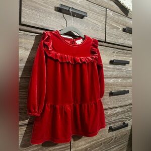 Cat & Jack Red Velvet Dress